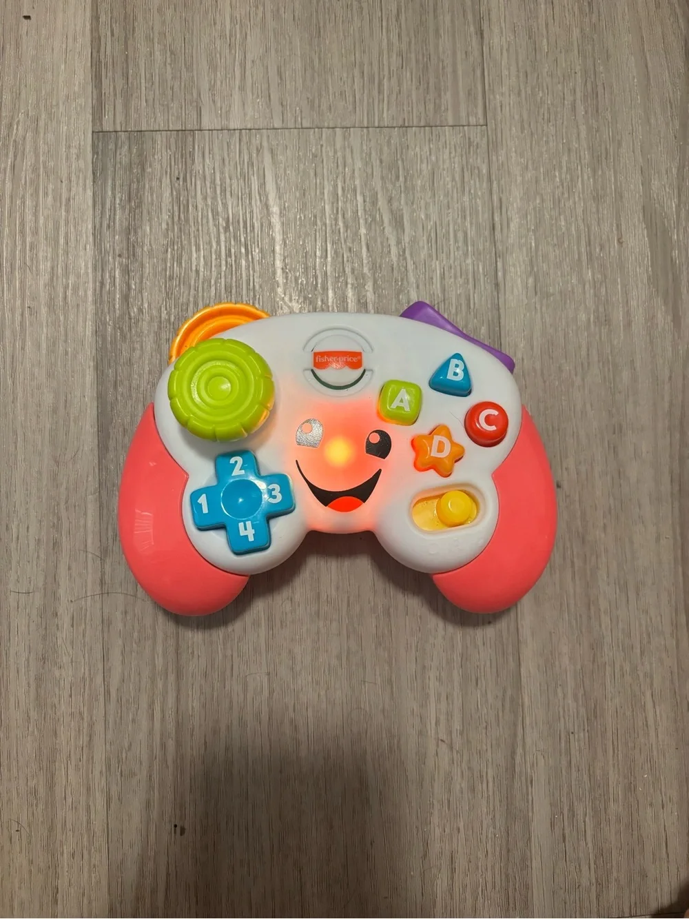 Fisher-Price White and Pink Educational Game Controller Toy